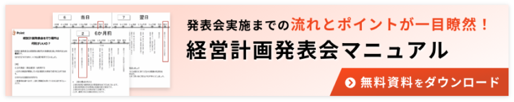 経営計画発表会マニュアル